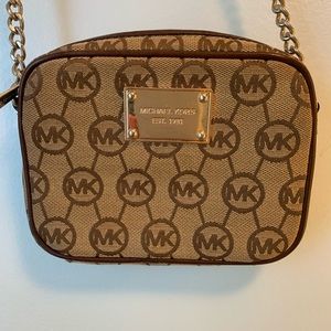 Brown Michael Kors Cross Body Bag